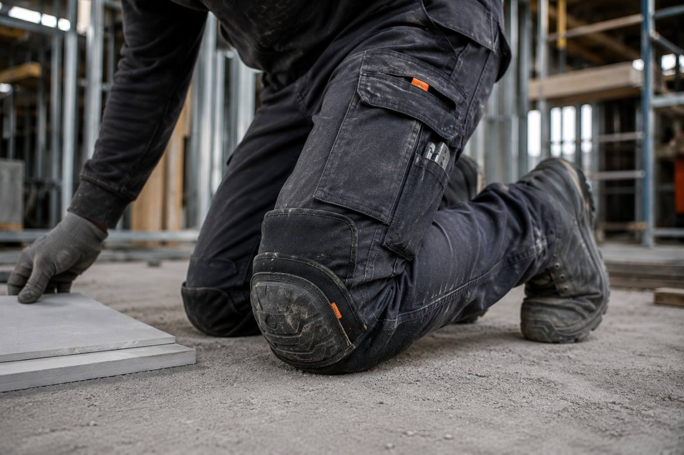 Kniepolster in der Arbeitshose